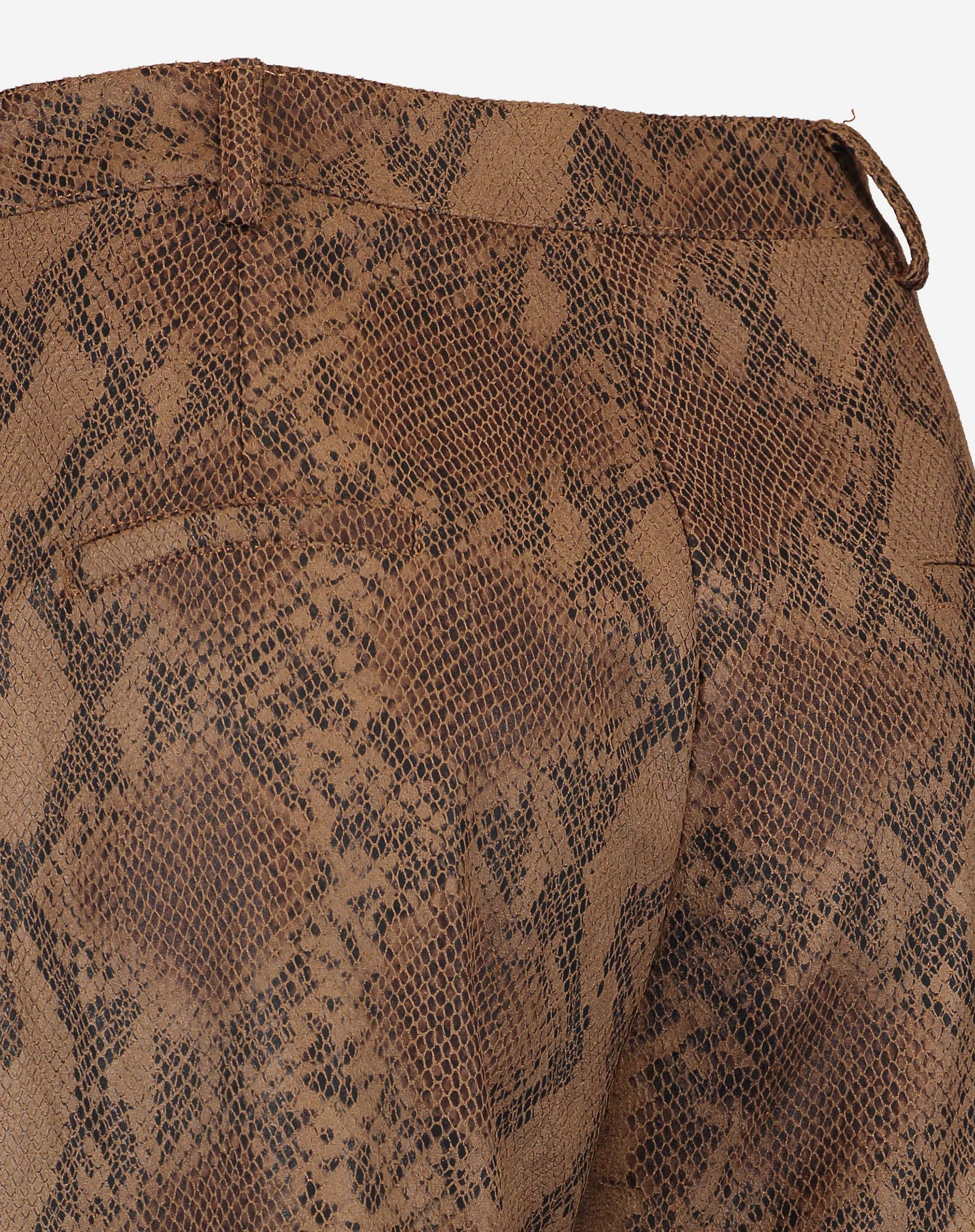 CALÇA RETA COBRA PU - CARAMELO - Image 8