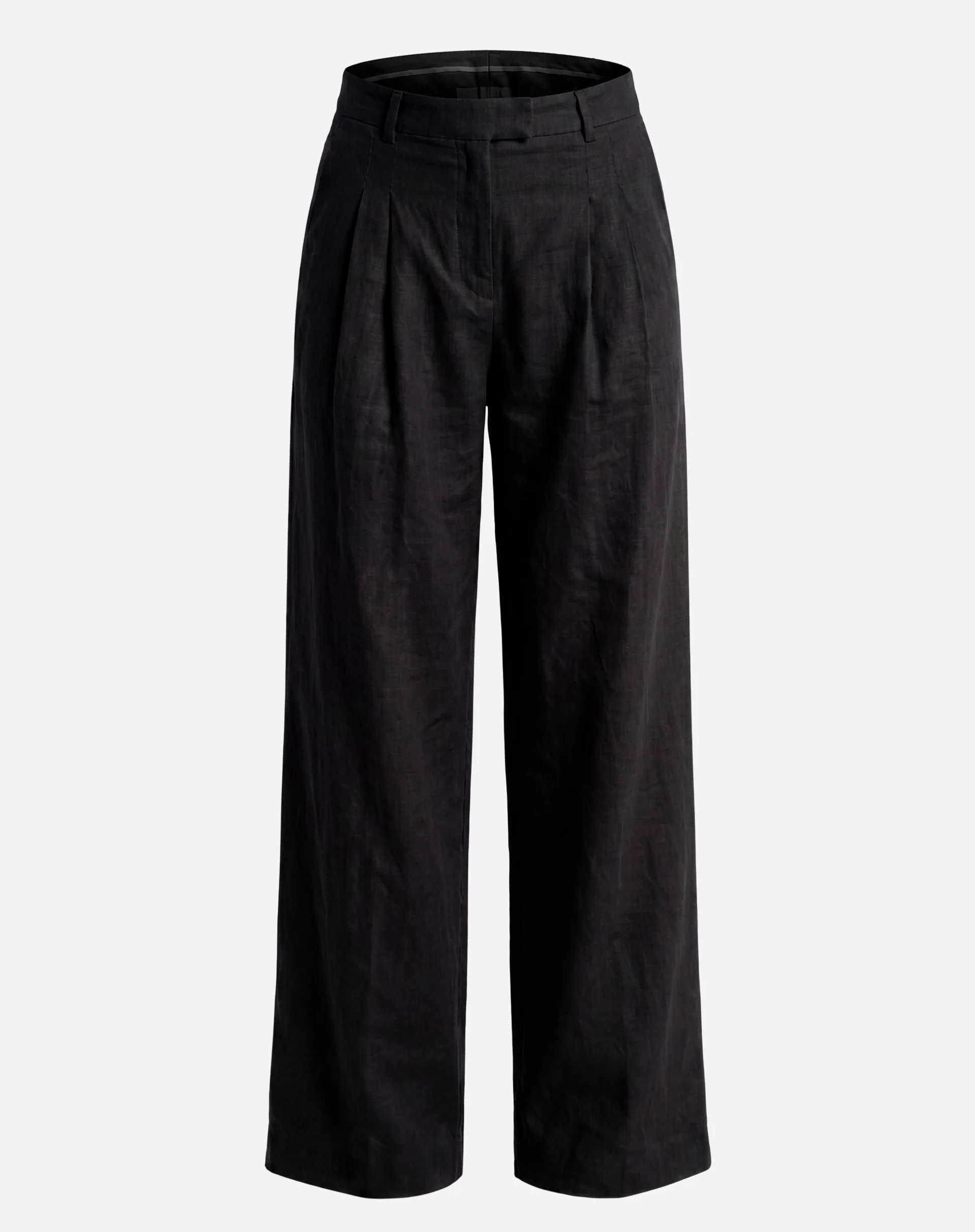 Calça Wide com Pregas Alfaiataria - Preto - Image 6