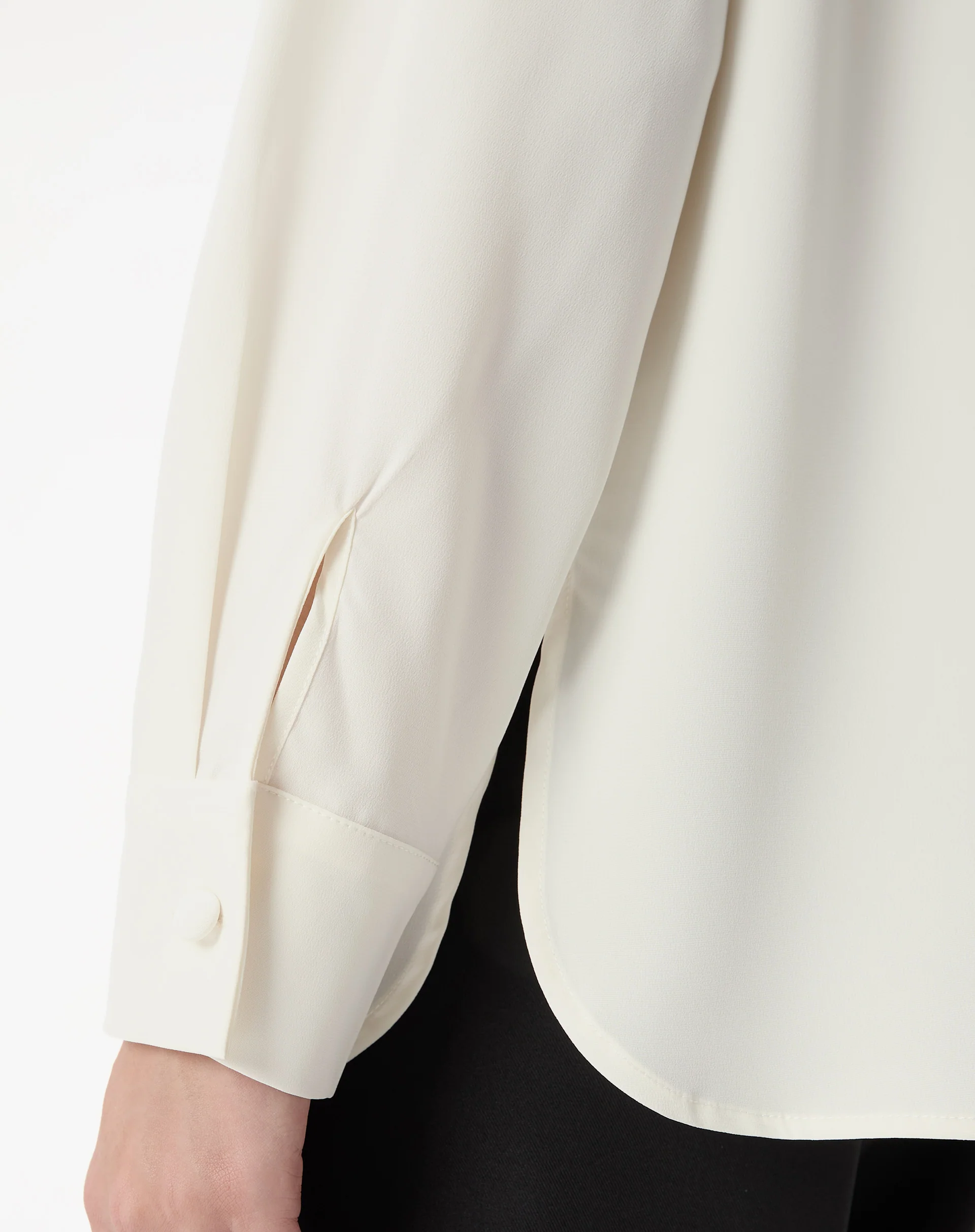 CAMISA ALONGADA COM FENDA - OFF-WHITE - Image 3