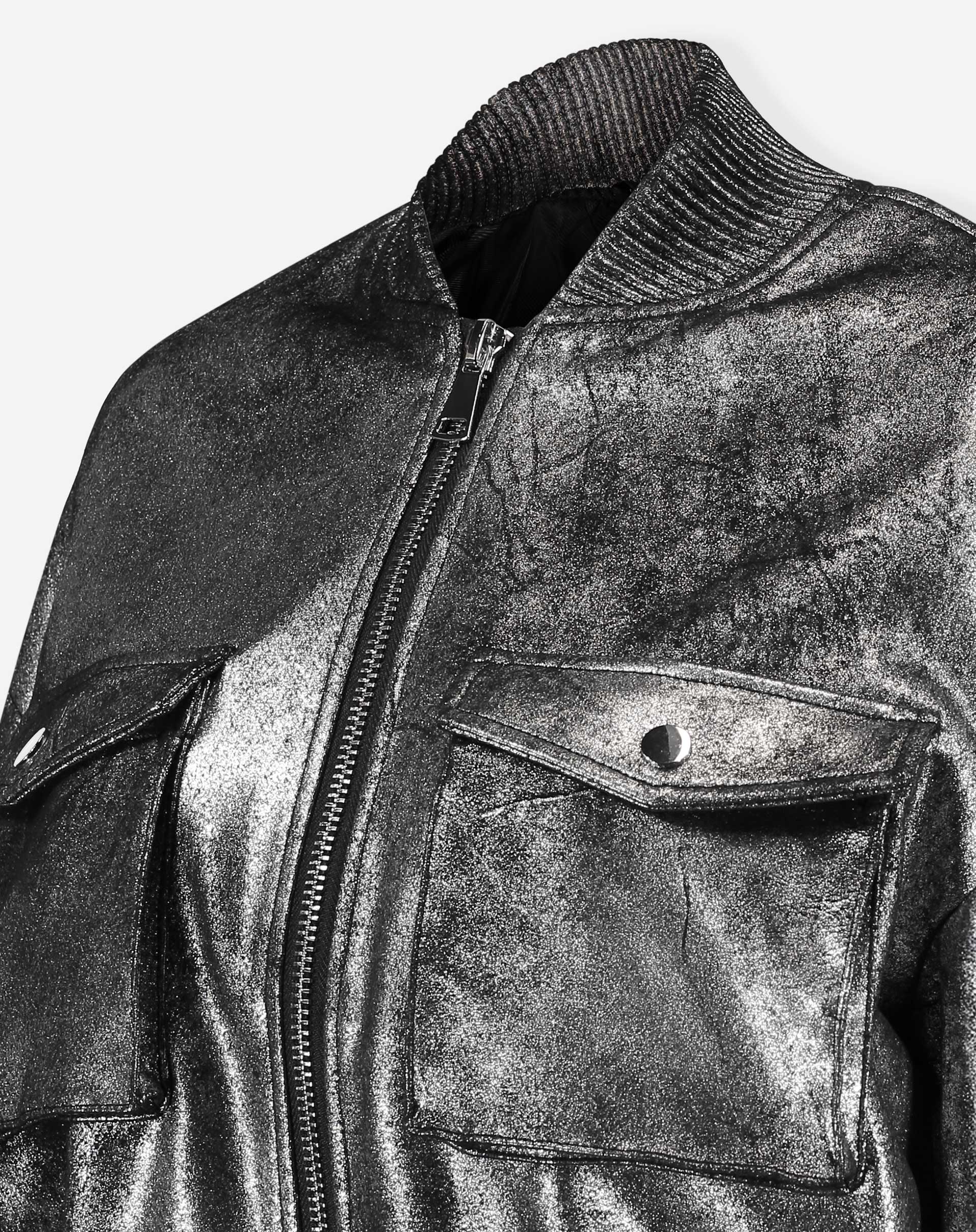 Jaqueta Bomber Metalizada - Prata - Image 7