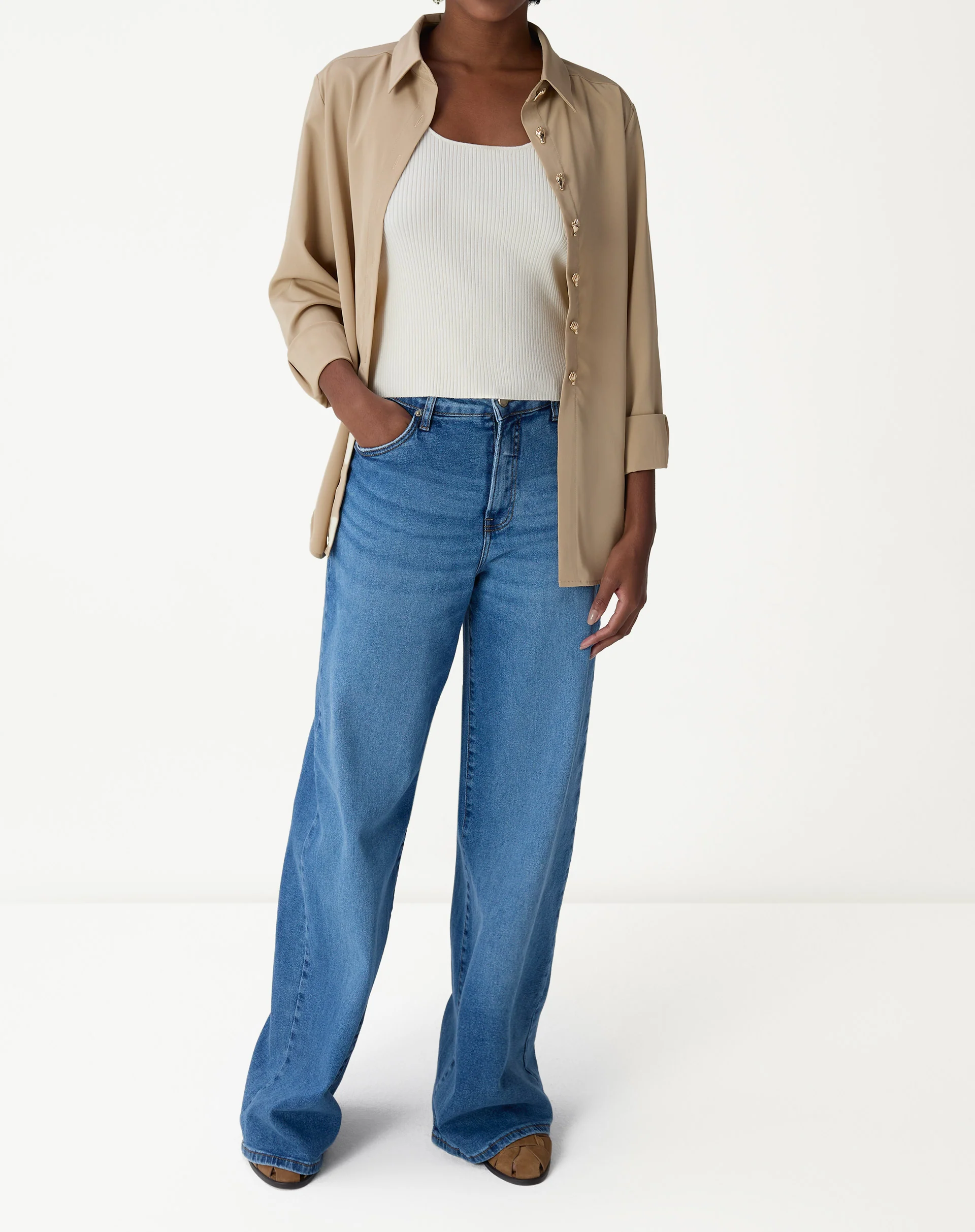 REGATA BÁSICA DECOTE U - OFF-WHITE - Image 6