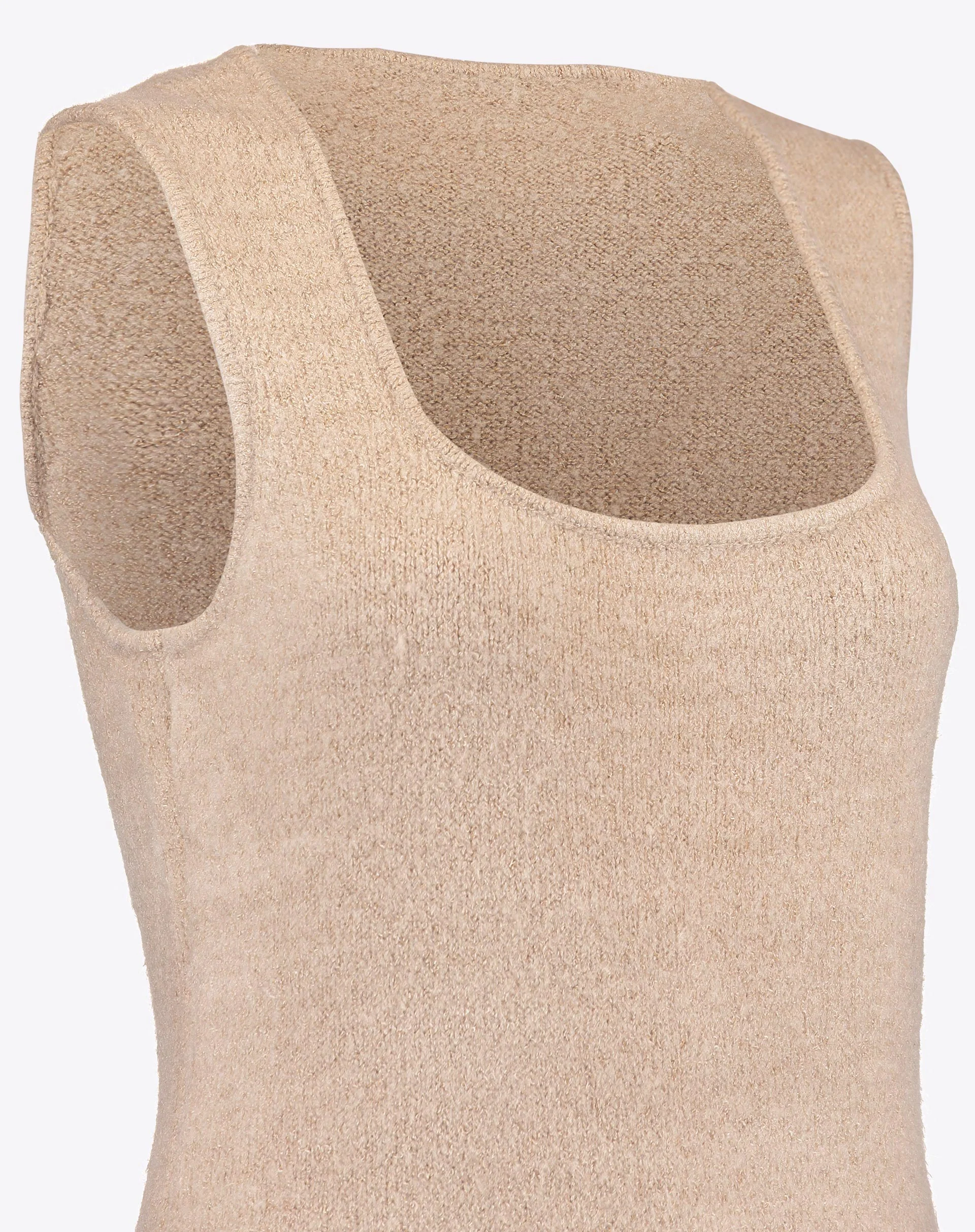 Regata Alongada de Tricot - Bege - Image 6