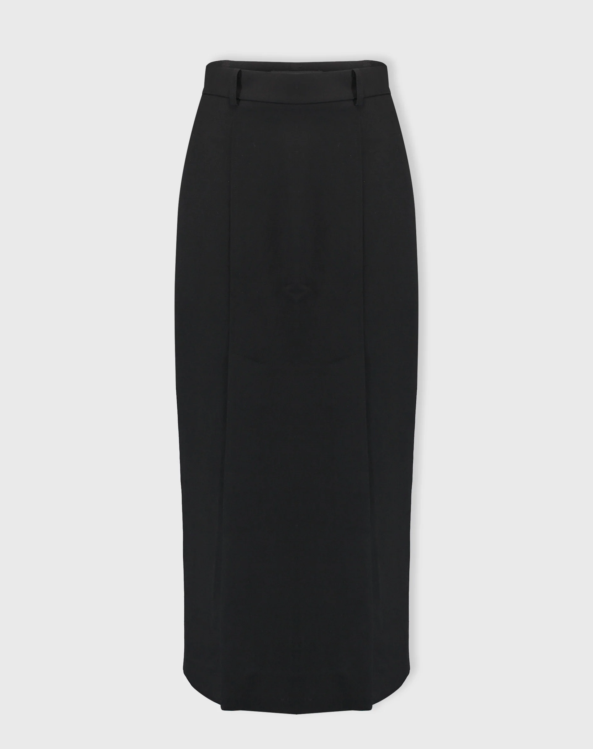 Saia Midi Com Fendas Alfaiataria - Preto - Image 6