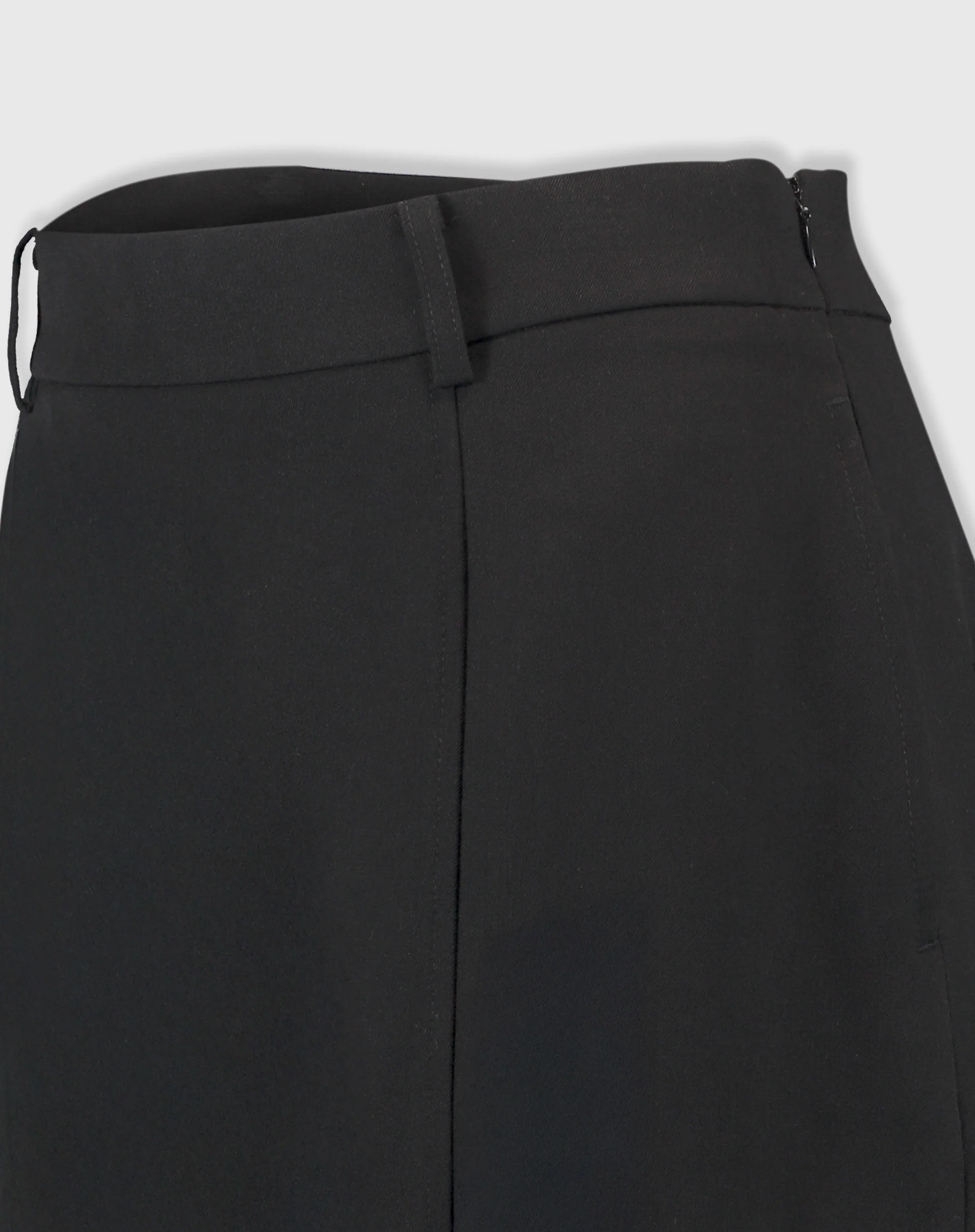 Saia Midi Com Fendas Alfaiataria - Preto - Image 7
