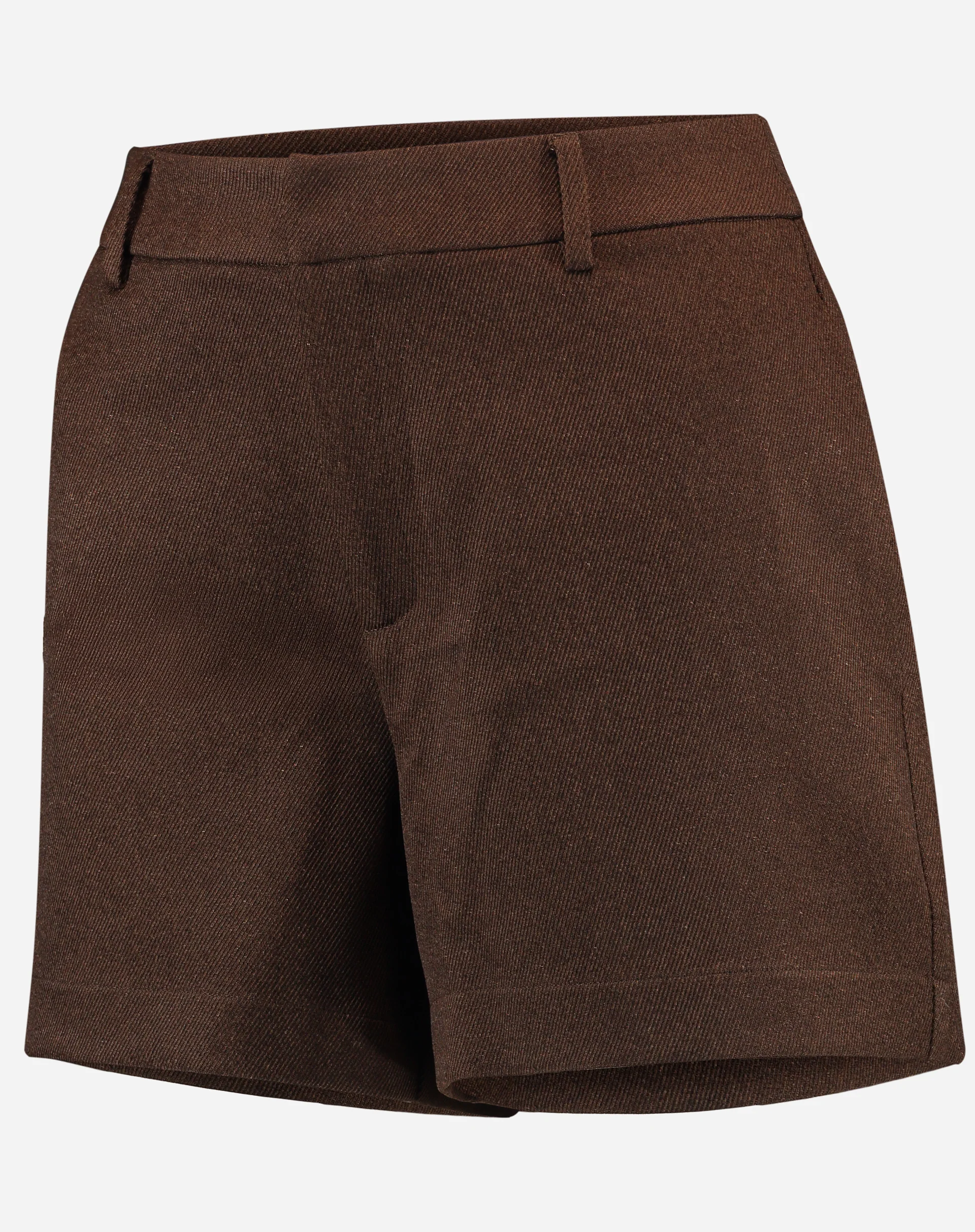 Shorts Cintura Média - Marrom - Image 8