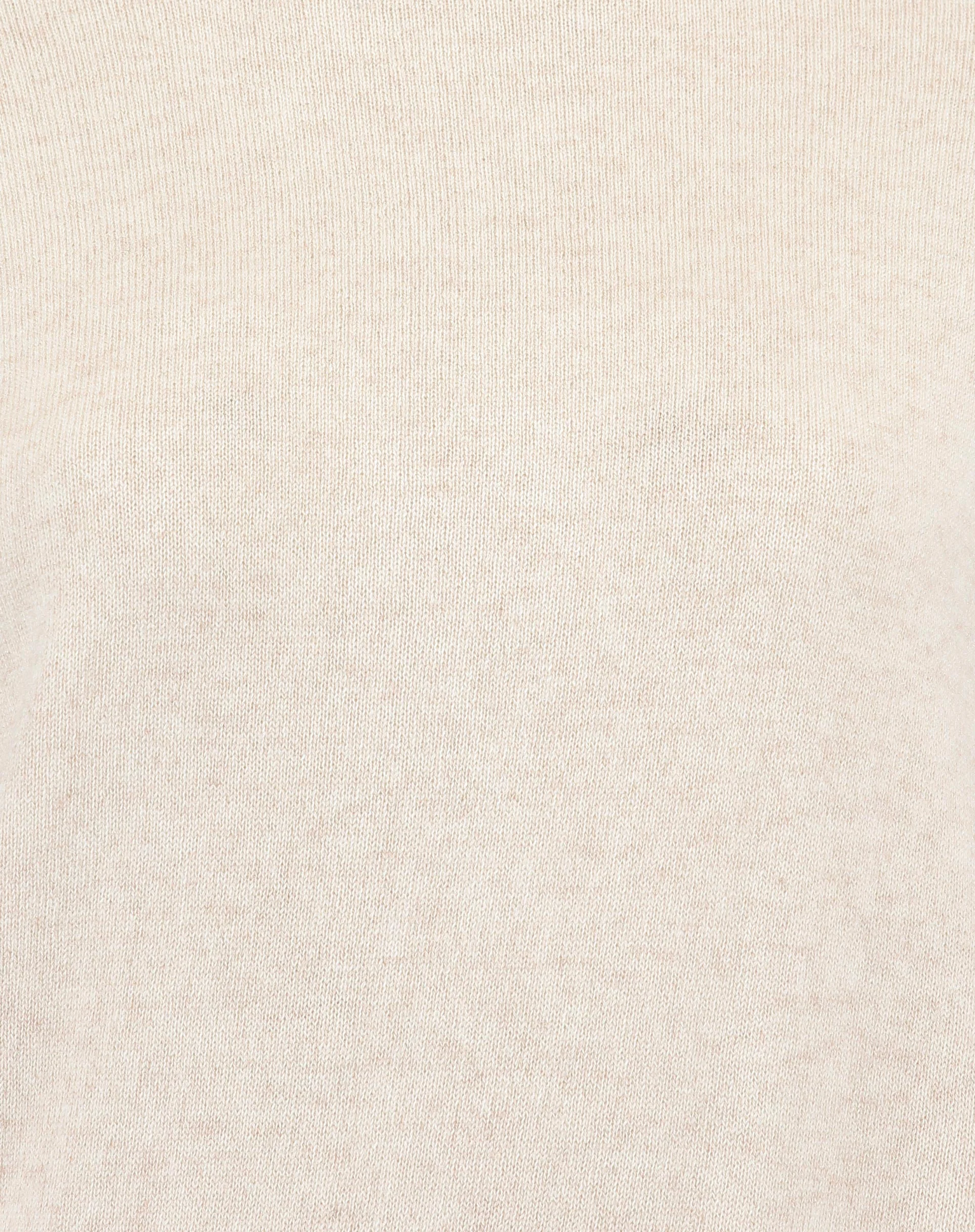 Suéter Cashmere Deluxe Gola Alta  - BEGE - Image 6