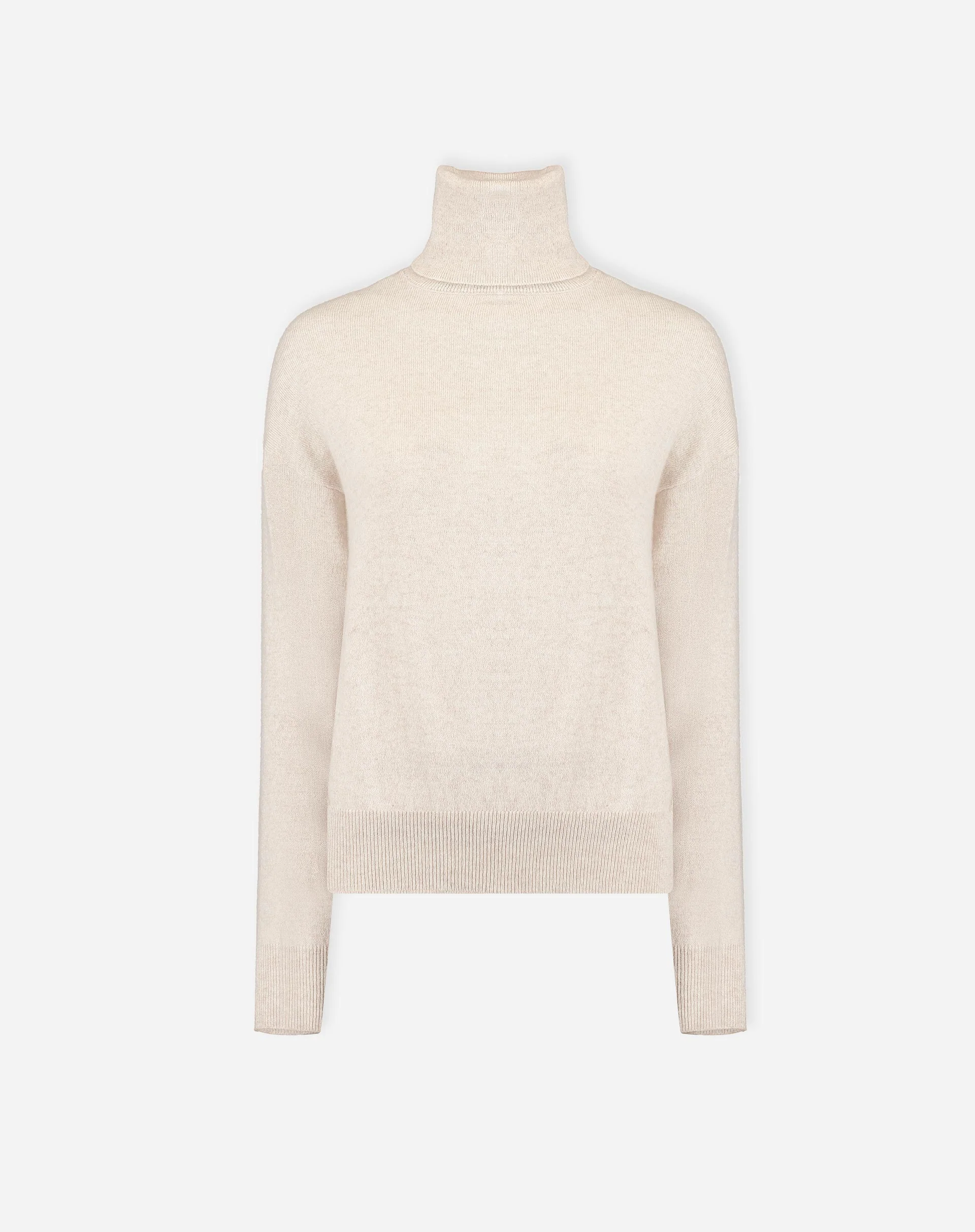 Suéter Cashmere Deluxe Gola Alta  - BEGE - Image 7
