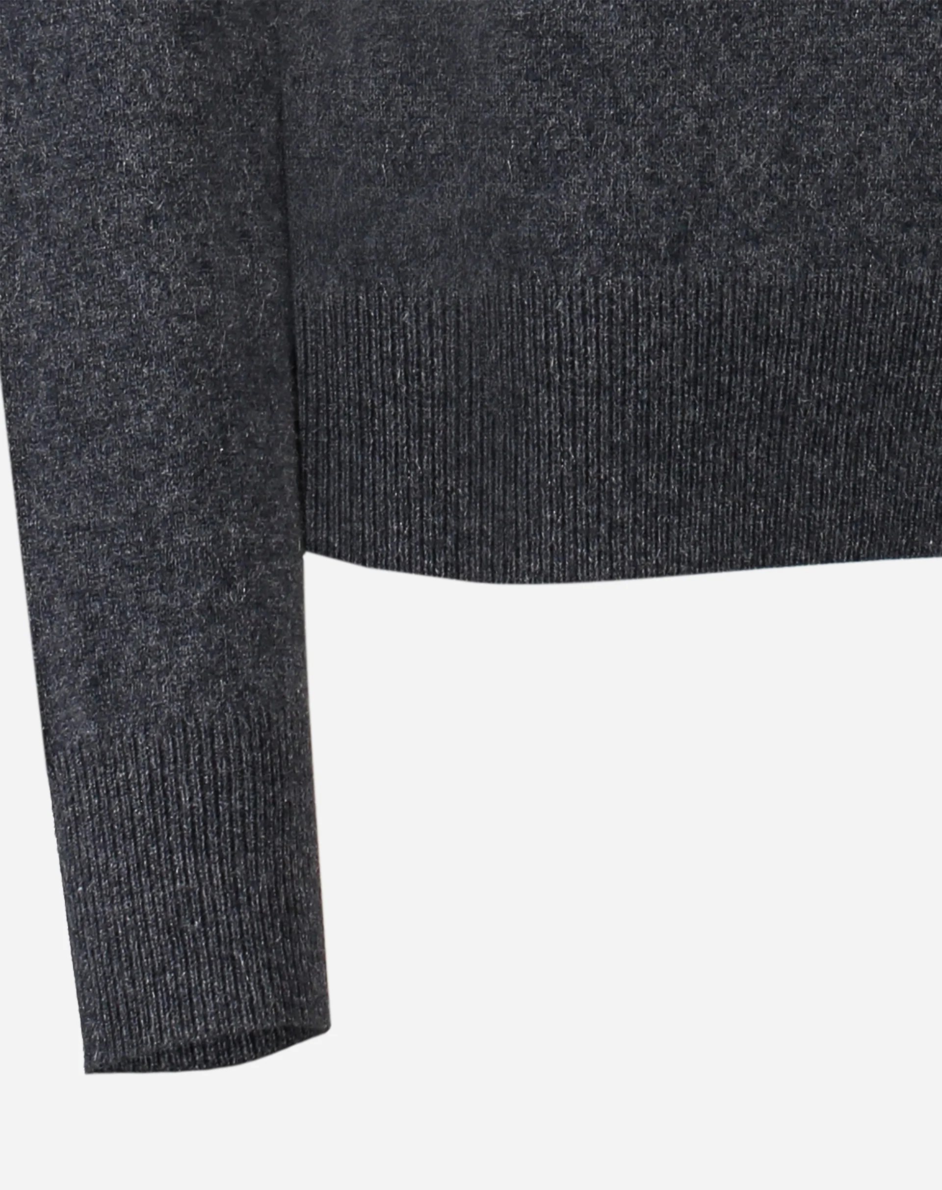Suéter Cashmere Deluxe Gola Alta  - Cinza Mescla Escuro - Image 7