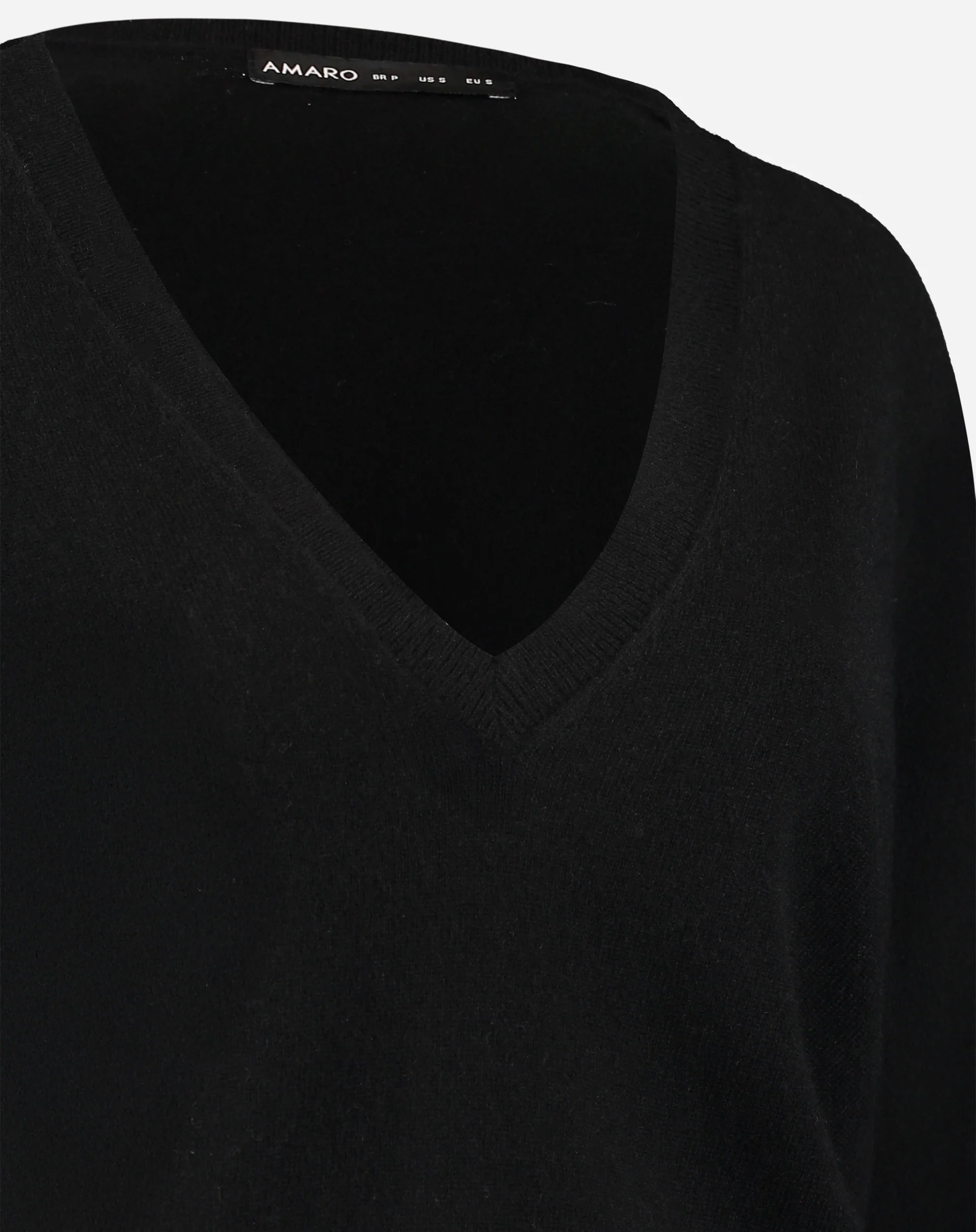 Suéter Cashmere Deluxe Gola V - Preto - Image 7