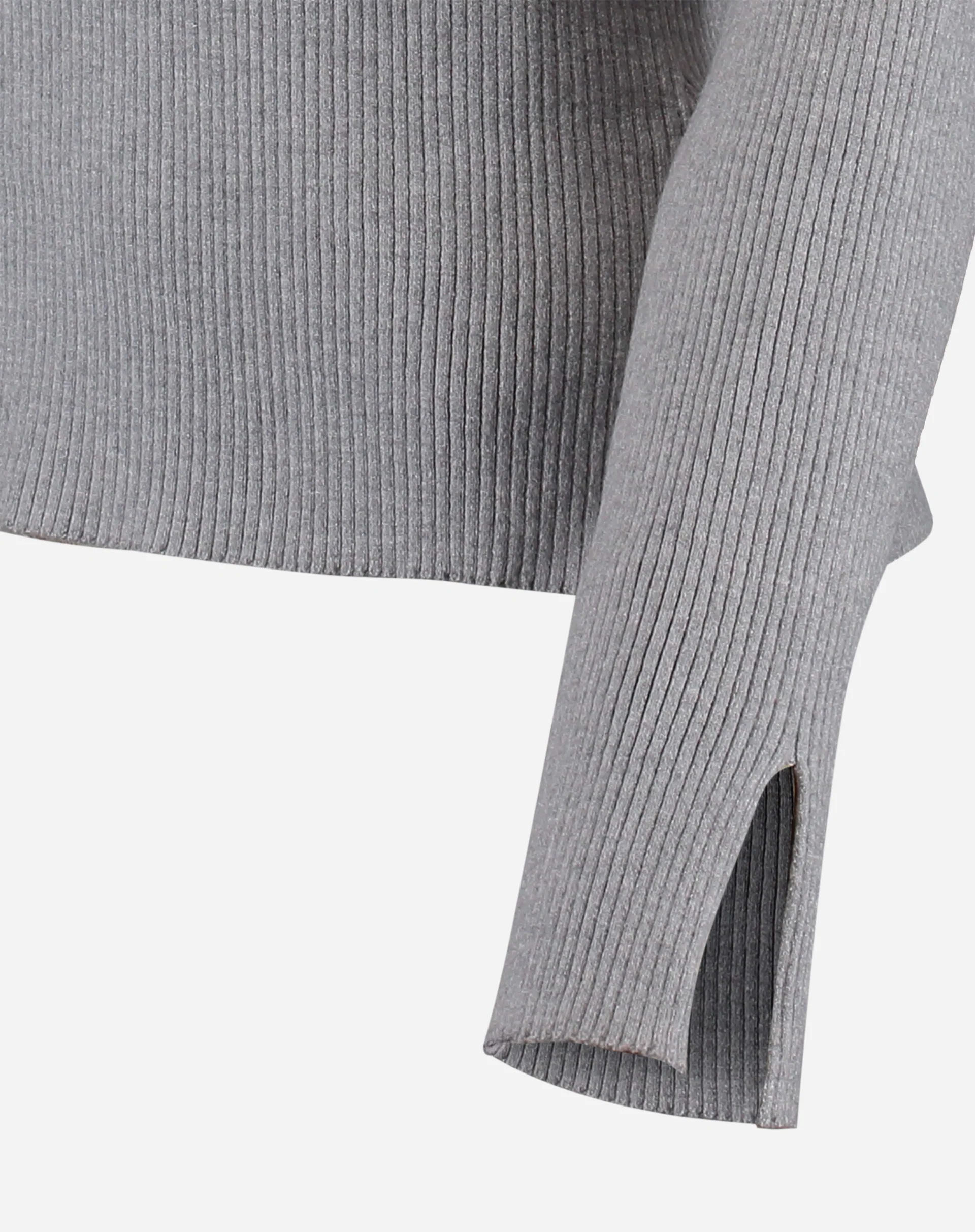 SUÉTER TRICOT GOLA CARECA - CINZA MESCLA - Image 7