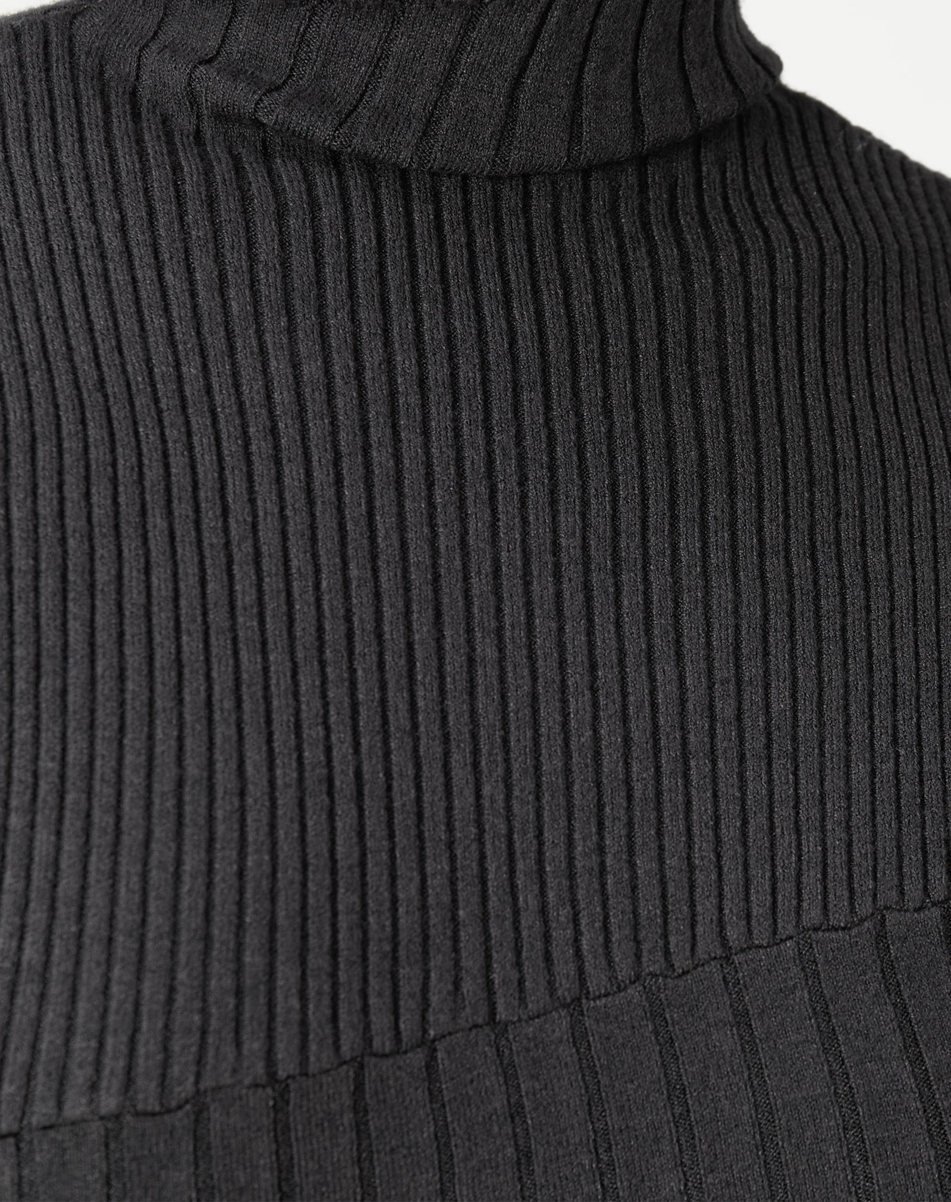 Vestido Midi Tricot Rib - Cinza Mescla Escuro - Image 3